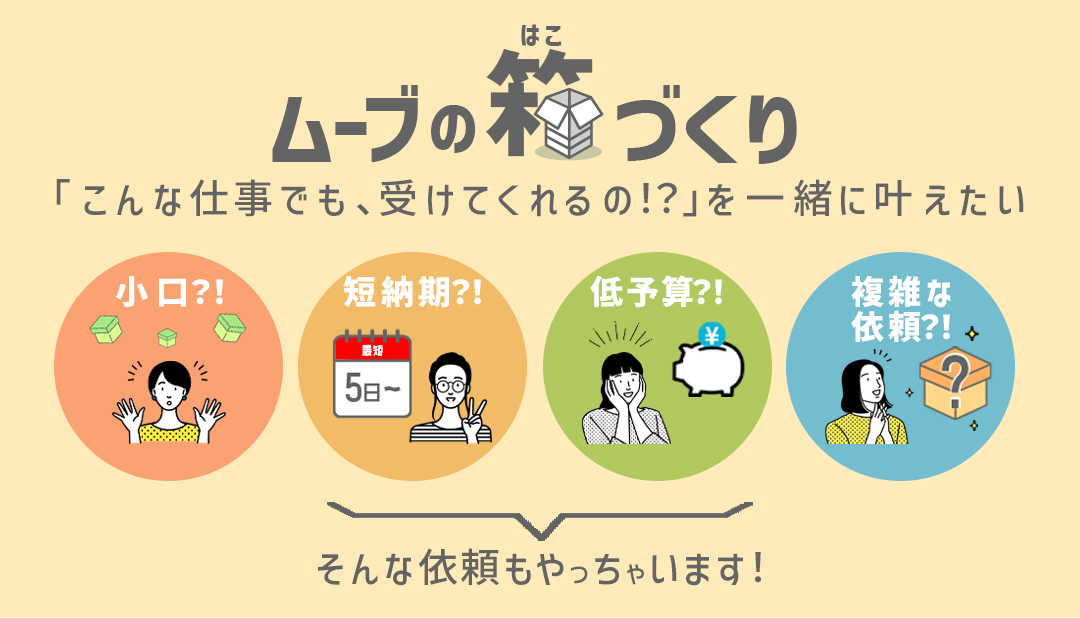 化粧箱ムーブ 格安印刷 小ロット販売 オリジナル